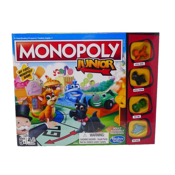 Hasbro Monopoly Junior Board Game Jr Boy Girl Kids Gift SEALED - Picture 1 of 4